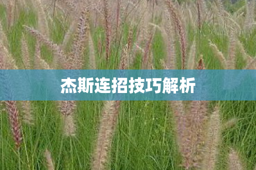 杰斯连招技巧解析图片