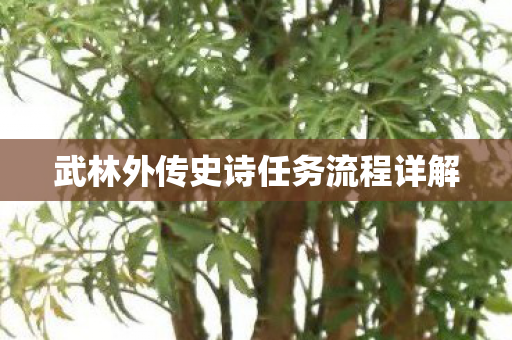 武林外传史诗任务流程详解图片