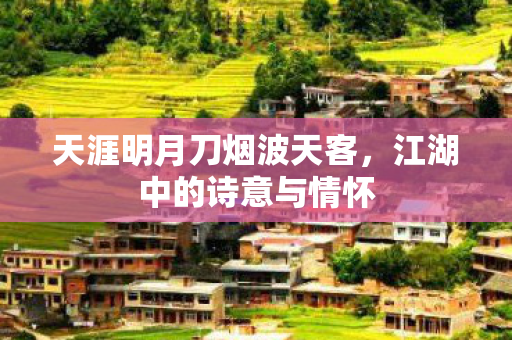 天涯明月刀烟波天客图片