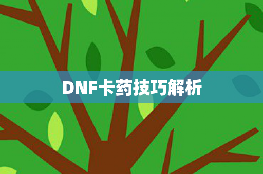 DNF卡药技巧解析图片
