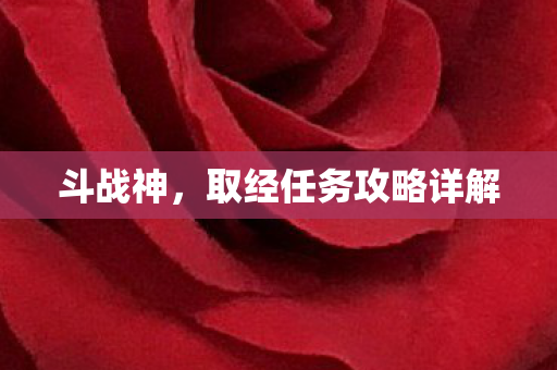 取经任务攻略详解图片