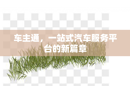一站式汽车服务平台的新篇章图片