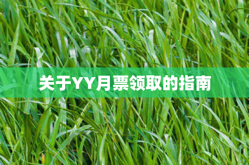 关于YY月票领取的指南图片