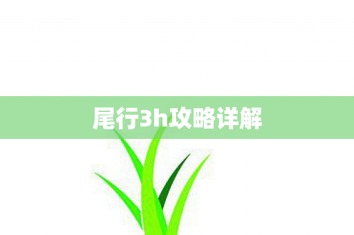 尾行3h攻略详解图片
