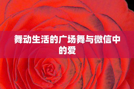 舞动生活的广场舞与微信中的爱图片