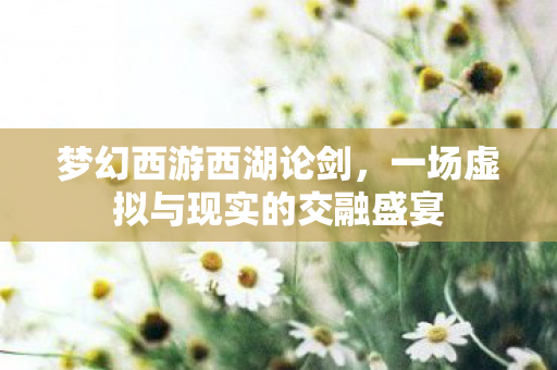一场虚拟与现实的交融盛宴图片