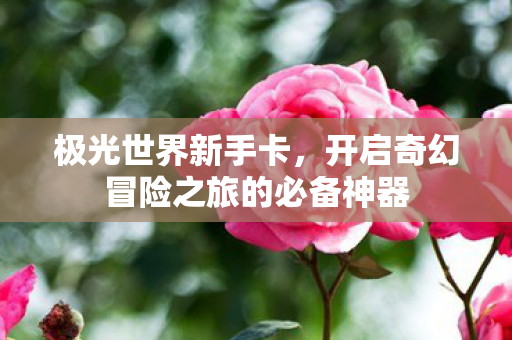 开启奇幻冒险之旅的必备神器图片