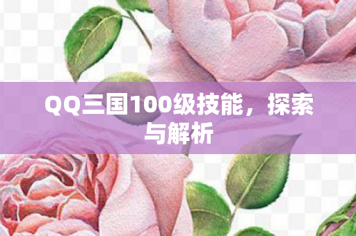 QQ三国100级技能图片