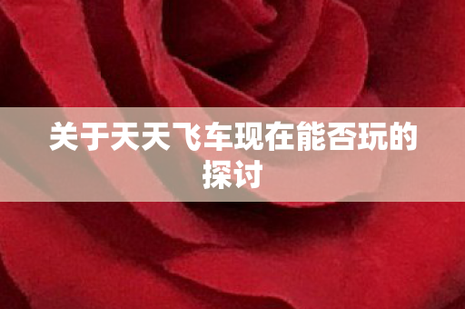 关于天天飞车现在能否玩的探讨图片