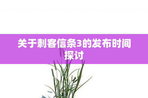 关于刺客信条3的发布时间探讨图片