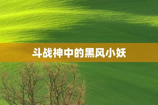 斗战神中的黑风小妖图片