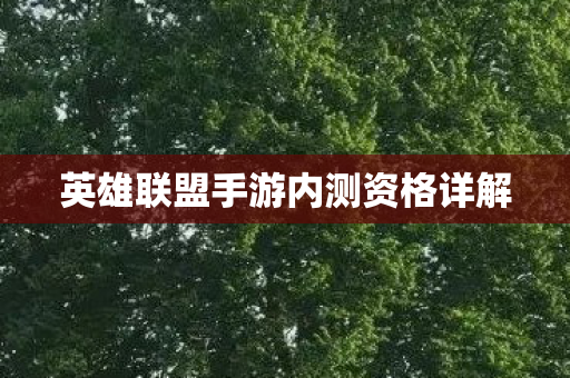 英雄联盟手游内测资格详解图片