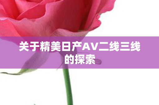 关于精美日产AV二线三线的探索图片