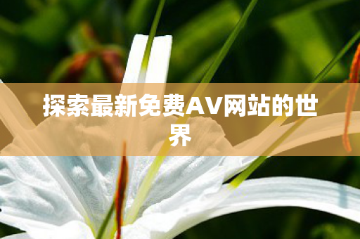 探索最新免费AV网站的世界图片
