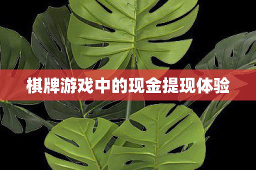 棋牌游戏中的现金提现体验图片