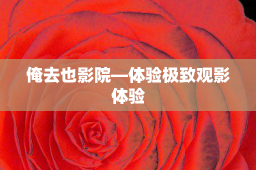 体验极致观影体验图片