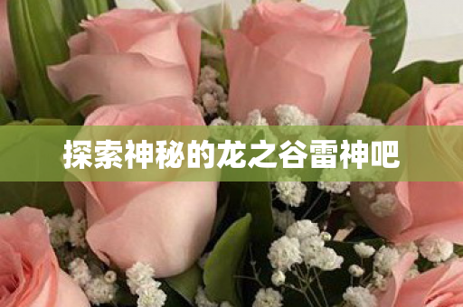 探索神秘的龙之谷雷神吧图片