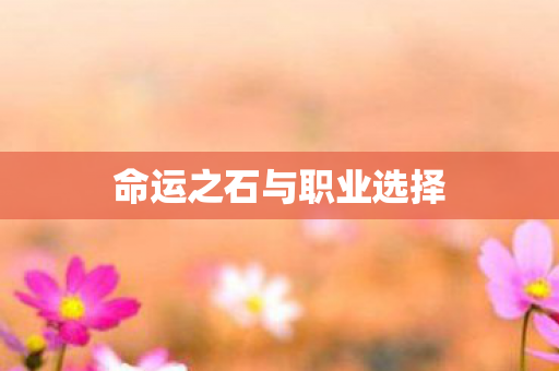 命运之石与职业选择图片