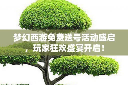 梦幻西游免费送号活动盛启图片