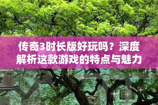 深度解析这款游戏的特点与魅力图片