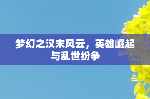 英雄崛起与乱世纷争图片
