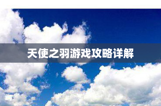 天使之羽游戏攻略详解图片