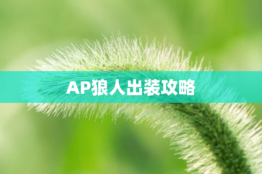 AP狼人出装攻略图片