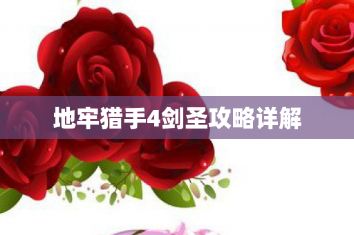 地牢猎手4剑圣攻略详解图片
