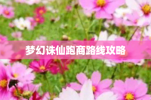 梦幻诛仙跑商路线攻略图片
