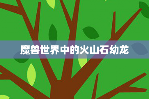 魔兽世界中的火山石幼龙图片