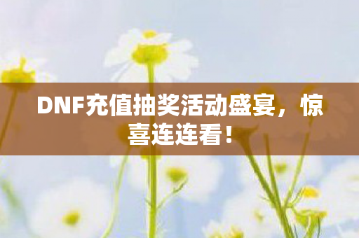 DNF充值抽奖活动盛宴图片