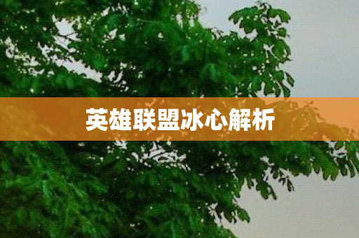 英雄联盟冰心解析图片