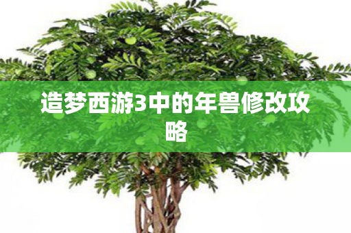 造梦西游3中的年兽修改攻略图片