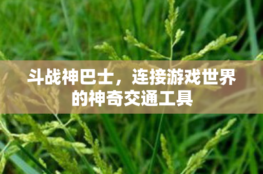 连接游戏世界的神奇交通工具图片