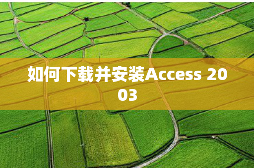 如何下载并安装Access 2003图片