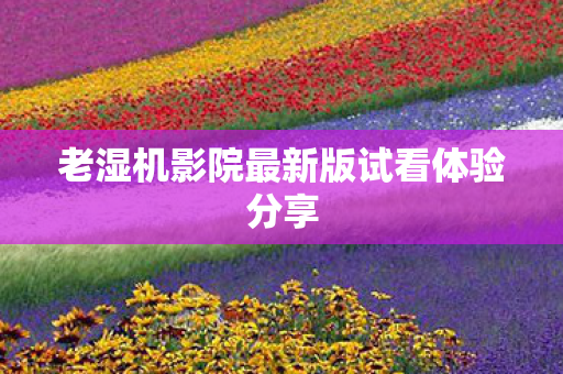 老湿机影院最新版试看体验分享图片