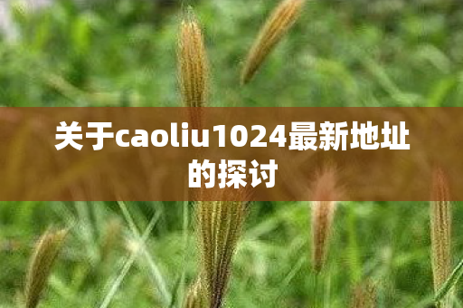 关于caoliu1024最新地址的探讨图片