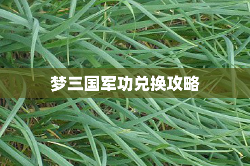 梦三国军功兑换攻略图片