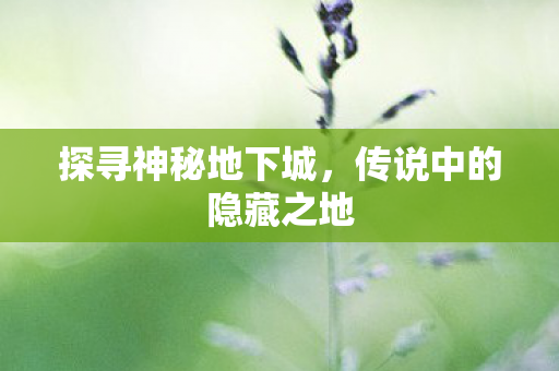 传说中的隐藏之地图片