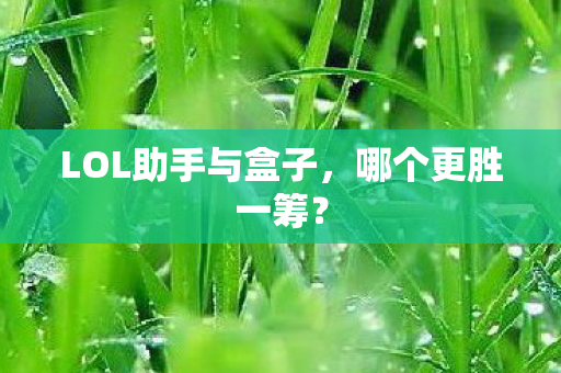 LOL助手与盒子图片