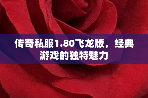 经典游戏的独特魅力图片