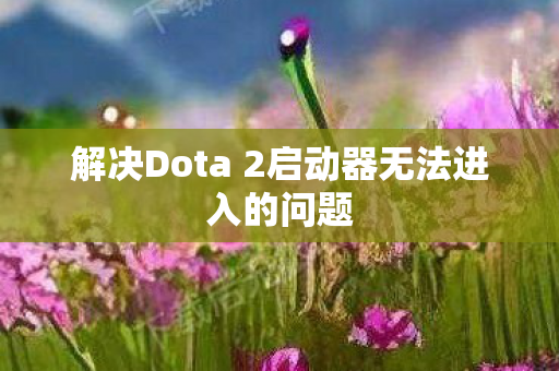 解决Dota 2启动器无法进入的问题图片