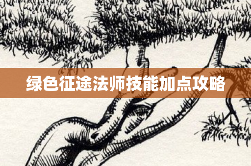 绿色征途法师技能加点攻略图片