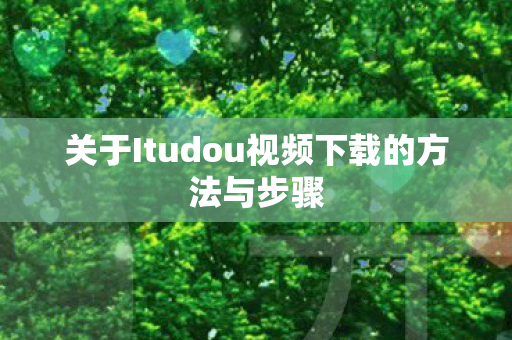 关于Itudou视频下载的方法与步骤图片