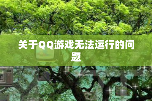 关于QQ游戏无法运行的问题图片
