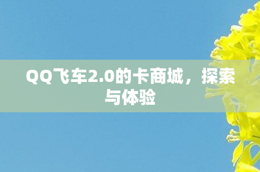 QQ飞车2图片