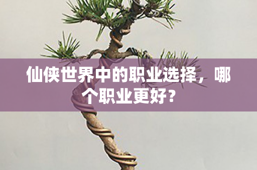 仙侠世界中的职业选择图片