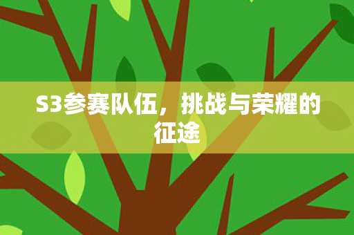 挑战与荣耀的征途图片