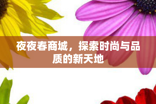 探索时尚与品质的新天地图片