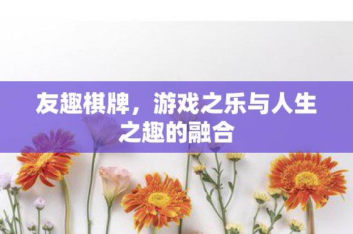 游戏之乐与人生之趣的融合图片